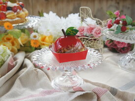 17cmフリル ガラス ケーキスタンド ダルトン かわいい 皿 パーティ ケーキ ディスプレイ 器 ダルトン