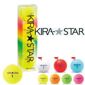 【4球】【 KASCO KIRA STAR Golf Ball 】 キャスコ キラ スター ゴルフ ボール 【1スリーブ(4P)】