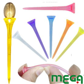 【 バツグンのふり抜き 】メガゴルフ 羽 軽量 ソフト ティー 68mm 【ネコポス 対応】