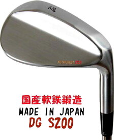 【新溝適合】【広田ゴルフ Forged Wedge】 ハンドメイド 軟鉄鍛造フォージドウェッジ　トリプルバウンス DG-S200 装着 【クロムサテンヘッド】