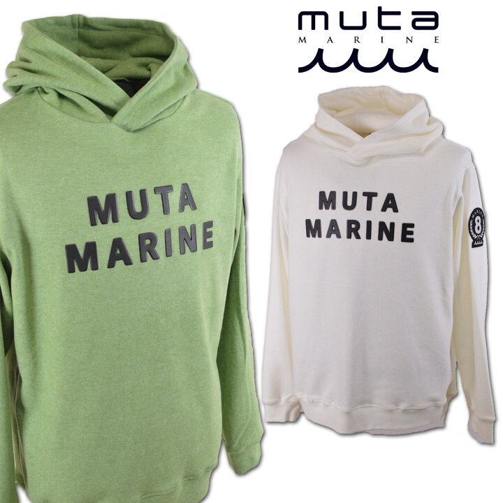 楽天市場】muta MARINE GOLF パーカー メンズ 秋冬用 白 グリーン M L  