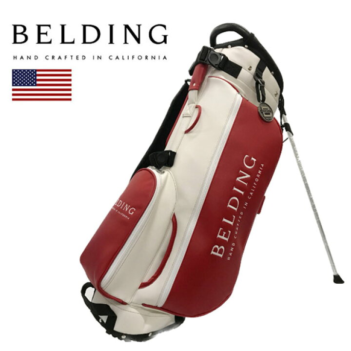 楽天市場】BELDING キャディバッグ メンズ 赤 白 hbcb850161【 あす楽 