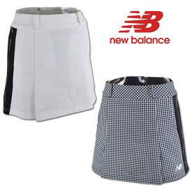 ニューバランス スカート レディース 春夏用 白 黒 S M L 012-4134506【 あす楽 送料無料 】[ new balance ゴルフウェア ウェア ストレッチ 吸汗速乾 ドライ 新作 かわいい おしゃれ ギフト プレゼント 母の日 ]