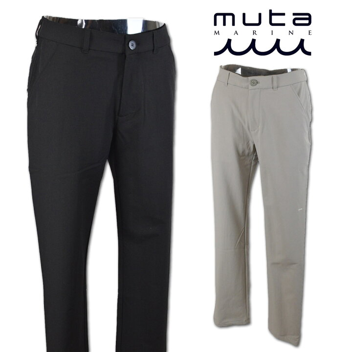 楽天市場】muta MARINE GOLF パンツ メンズ 秋冬用 黒 グレー M L LL  