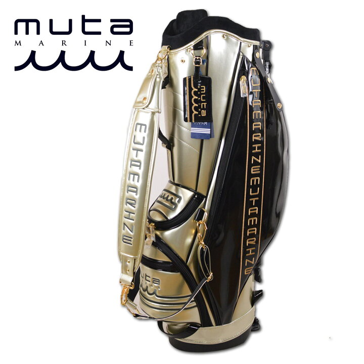 楽天市場】muta キャディバッグ メンズ 黒 ベージュ 8.5インチ 