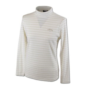 キャロウェイ 長袖ハイネックシャツ レディース 秋冬用 白 紺 ピンク S M L c24233206【 あす楽 送料無料 】 [ callaway ゴルフウェア ゴルフ golf キャラウェイ 長袖 ボーダー シャツ ハイネック モッ