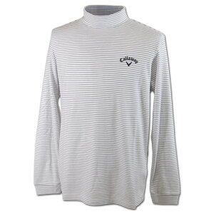 キャロウェイ 長袖ハイネックシャツ メンズ 秋冬用 黒 白 M L LL c25233112【 あす楽 送料無料 】[ Callaway ゴルフウェア ウェア 長袖 ハイネックシャツ モックネック モックシャツ ボーダー 新作