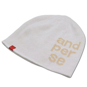 アンパスィ ニット帽子 メンズ 紺 白 amf8505【 あす楽 送料無料 】 [ ゴルフウェア アンパシー and per se かっこいい おしゃれ ゴルフ ウェア golf ニット帽 ニットキャップ ビーニー 帽子 ゴルフ