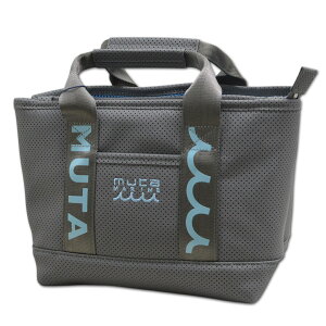 muta カートバッグ メンズ レディース 紺 黒 グレー mmsg241110【 あす楽 送料無料 】[ ムータ マリン ゴルフ golf marine golf バッグ ミニトート ラウンドポーチ CONTINUA パンチングエシカルレザー パ