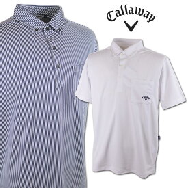 キャロウェイ 半袖ポロシャツ メンズ 春夏用 紺 白 M L LL c26134108【 あす楽 送料無料 】 [ callaway ゴルフウェア ゴルフ golf キャラウェイ 半袖 ポロシャツ ポロ シャツ 吸汗速乾 ドライ 大きいサイズ ギフト キャロウェイアパレル プレゼント 父の日 ]