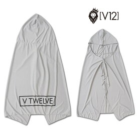 V12 冷感ポンチョ メンズ レディース 春夏用 グレー v122611ac23【 あす楽 送料無料 】[ ヴィトゥエルヴ ポンチョ 熱中症対策 冷感 冷却 UVカット ザムスト zamst UVカット 接触冷感 COOL PONCHO COOL SHADER ギフト かっこいい golf ゴルフ プレゼント 母の日 父の日 ]