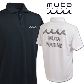 muta 半袖ポロシャツ メンズ 春夏用 白 黒 M L LL mgmp446806【 あす楽 送料無料 】[ ムータ MARINE マリン 半袖 ポロシャツ ポロ ポロシャツ 吸汗速乾 ドライ かっこいい おしゃれ ゴルフ golf コンペ 賞品 ギフト プレゼント ]