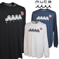 muta 長袖Tシャツ メンズ 秋冬用 白 紺 黒 M L LL mmacma2671【 あす楽 送料無料 】[ ムータ ACANTHUS ア…
