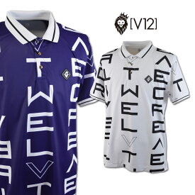 V12 半袖ポロシャツ メンズ 白 紺 M L v122010ct07【 あす楽 送料無料 】[ ヴィトゥエルヴ 半袖 ポロ GALAXY POLO V12 ギフト かっこいい golf ゴルフ 新作 プレゼント レア ゴルフウェア ブイトゥエルブ 夏 クリスマス ]