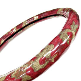 金華山ハンドルカバー プリンセス レッド|トラック用品 トラック用 トラック 軽自動車用 軽自動車 軽 軽トラ カー用品 車用品 車 ハンドルカバー ステアリングカバー 極太 金華山 プリンセス 赤 レッド ターン Sサイズ ML LM 2H