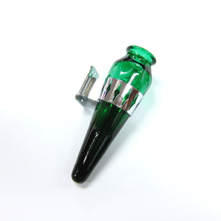 楽天市場 観光バス用 花びん グリーン ステー付 トラック用品 トラック カー用品 自動車用品 バス インテリア おしゃれ 内装 カスタム レトロ ガラス 花 一輪挿 ステー付き 観光バスに使われている花瓶 トラック用品ルート2楽天市場店
