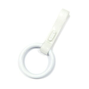 【10/25当店P5倍!エントリ最大P9倍】ASつり革 ホワイト/クリア|トラック用品 カー用品 バス 電車 つり輪 つり革 吊り輪 痛車 レーシング つかまり リング 輪