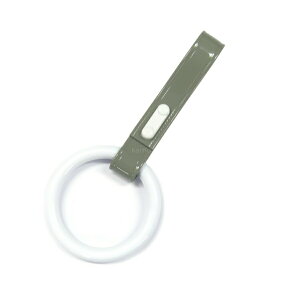 ASつり革 ホワイト/グレー|トラック用品 カー用品 バス 電車 つり輪 つり革 吊り輪 痛車 レーシング つかまり リング 輪