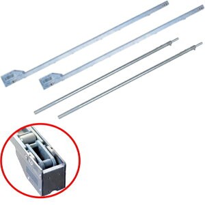 【10/30はエントリお得】AJS-1200-S AJスケーターV8R1200mm ストレートレバー(2本組) オールセーフ【代引き不可】