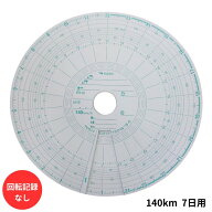 赤箱チャート紙140km7日用（10組）回転記録なし 762939-260 矢崎総業 5870107 トラック用品 トラック 運…
