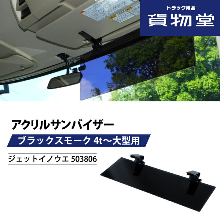 楽天市場】【限定クーポン付】アクリルサンバイザー ブラックスモーク 