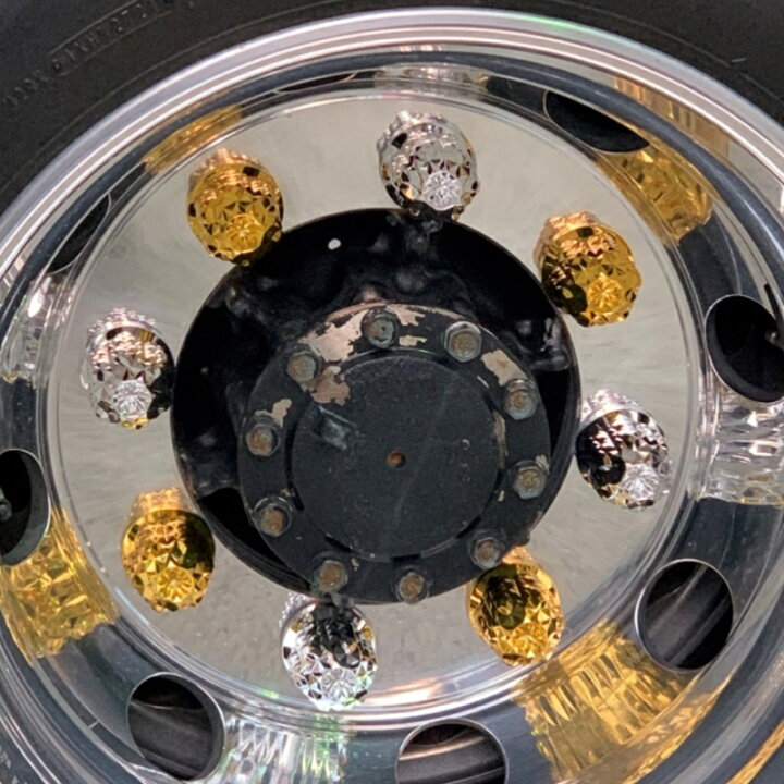 楽天市場】雅 ダイヤカットナットキャップ ゴールドメッキ ISO33mm 