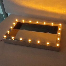 LEDパイロットランプ付ナンバープレート枠 大型トラック用 アンバーレンズLEDアンバー ジェットイノウエ 501187-527242 トラック用品 トラック用ナンバー枠【代引き不可】