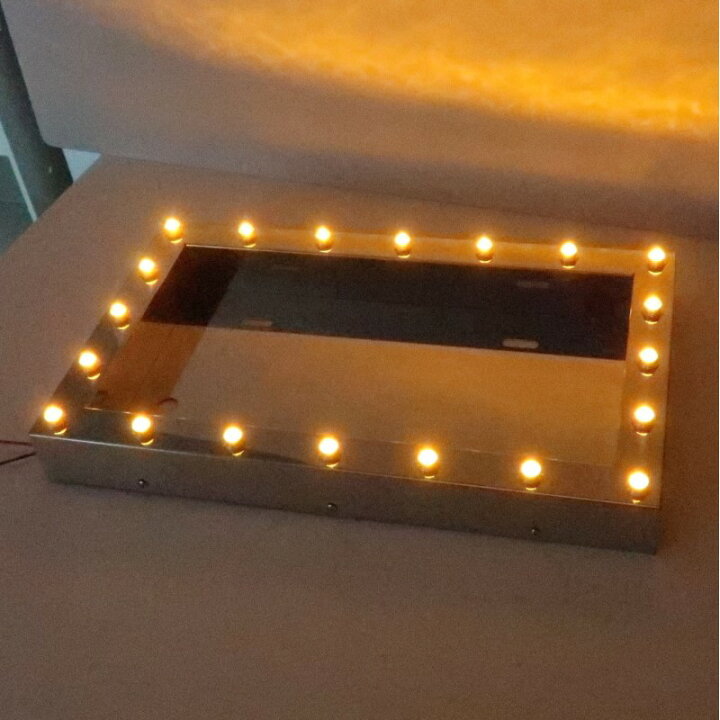 楽天市場】LEDパイロットランプ付ナンバープレート枠大型用アンバー 