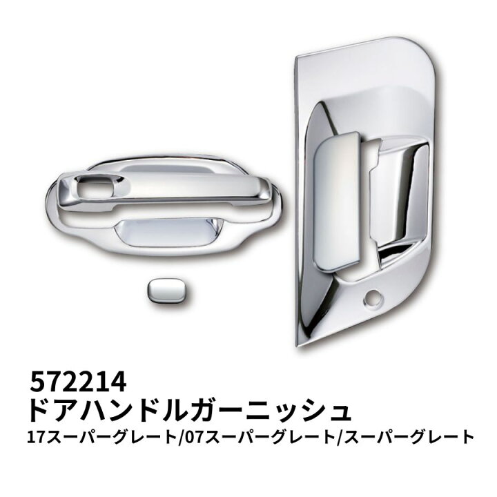 楽天市場】メッキドアハンドルガーニッシュセット 三菱ふそう 17 