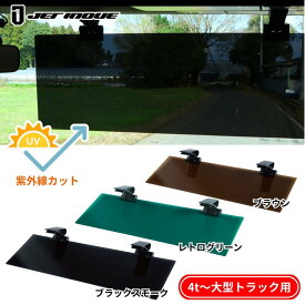 トラック用アクリルサンバイザー 4t〜大型用 ジェットイノウエ トラック用品 大型 4tトラック 日除けバイザー 眩しさ軽減 人気 おすすめ