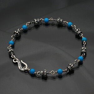 ���C�����I�[�_�[�y�����z�y�u���X���b�g�zTiny Royal Crown & Turquoise beads Alternate �yROYAL ORDER�z