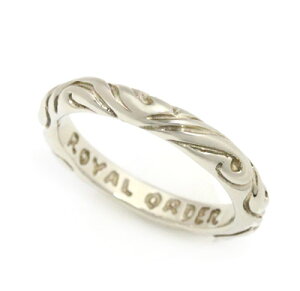 ���C�����I�[�_�[�y�����z�y�����O�zRIBBON BAND18K WHITEGOLD�yROYAL ORDER�z