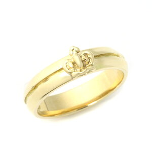 CI[_[yzyOz Tiny Crown Band 18k YELLOW GOLD US3-4.5 yROYAL ORDERz