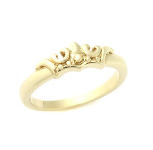 ���C�����I�[�_�[�y�����z�y�����O�z Tiny Marie Crown 18k YELLOW GOLD �yROYAL ORDER�z