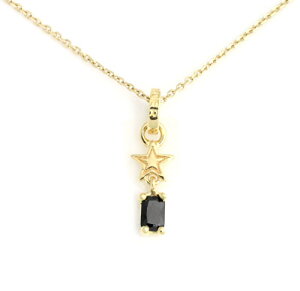 ���C�����I�[�_�[�y�����z�y�y���_���g�zStarshine w/ CZ Drop & Jumpring BLACK 18K YELLOWGOLD(�`�F�[���ʔ���) �yROYAL ORDER�z