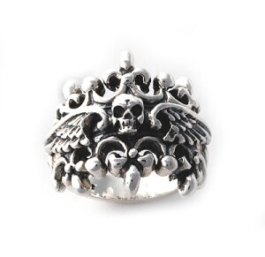 ���C�����I�[�_�[�y�����z�y�����O�zDOUBLE TIARA WINGED SKULL