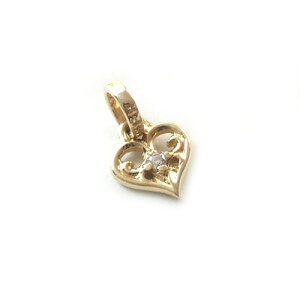���C�����I�[�_�[�y�����z�y�y���_���g�zSMALL ALLEGRA HEART W/DIAMOND 10KGOLD �yROYAL ORDER�z