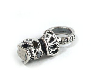���C�����I�[�_�[�y�����z�y�y���_���g�zSkull with Crown with Black Diamonds in eyes
