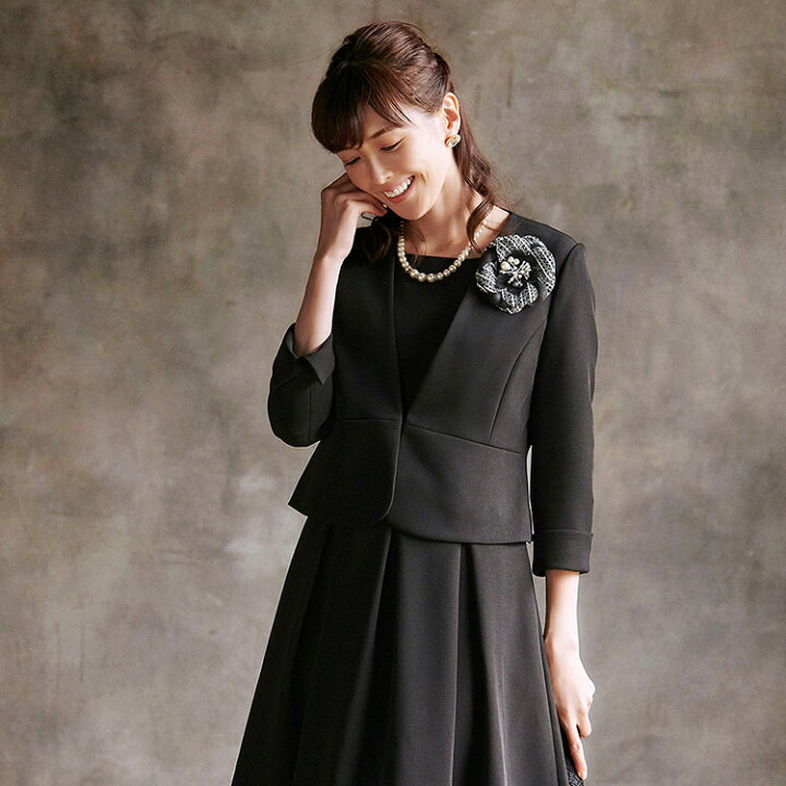 楽天市場】セレモニースーツ 2点セット ジャケット ワンピース ママ  