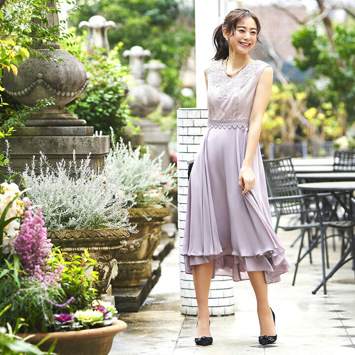 楽天市場】【50％OFFバーゲン価格】パーティードレス 結婚式 