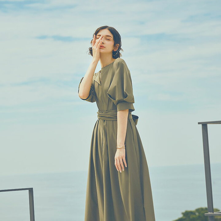 楽天市場 10 Offクーポン対象商品 手洗い レディース スキッパーワンピース オフィスカジュアル 春夏コーデ 60代 50代 40代 30代 ミセス 女性 服装 ロングワンピ フレア スカート 上品 通勤 ママコーデ 半袖 七分袖 冷房対策 大人かわいい 即日発送 プレゼント