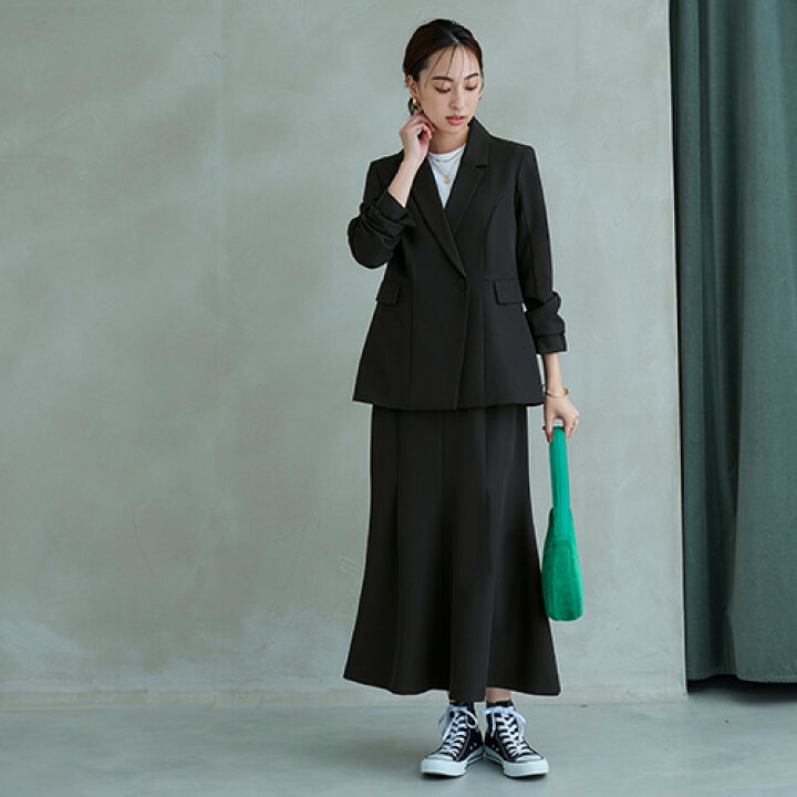 楽天市場】【ストレッチ】レディース 2点セット ジャケット スカート 