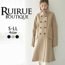 【バーゲン価格】【ニットメルトン】レディース スタンドカラーコート Pコート ウールコート アウター 上着 保温 防寒 暖かい ウールライク カジュアル きれいめ 上品 おしゃれ 可愛い かっこいい ミセス 通勤 体型カバー 大きいサイズ 即日発送 wsnm