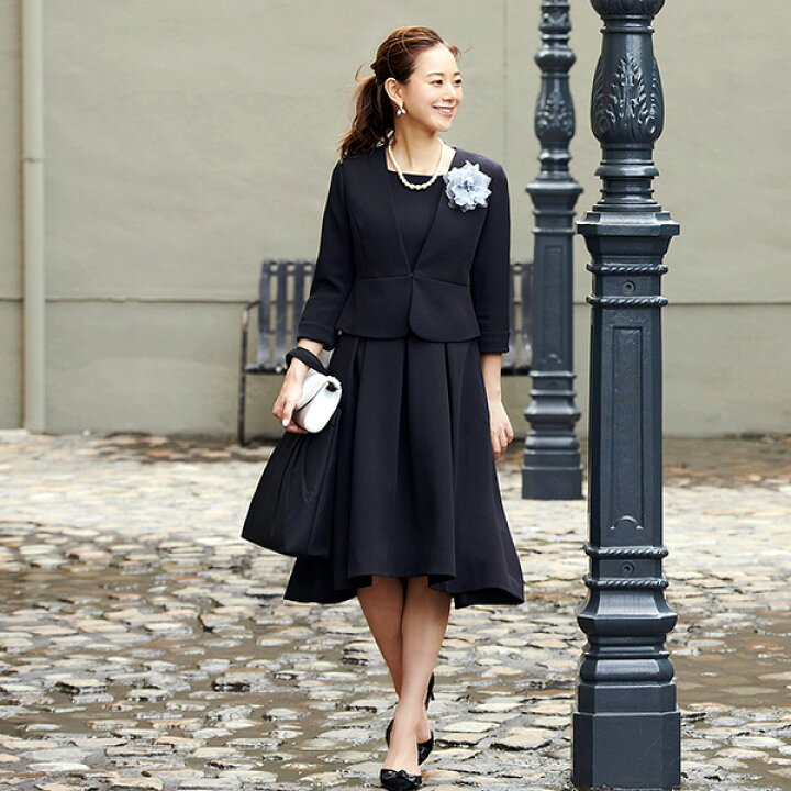 楽天市場】セレモニースーツ 2点セット ジャケット ワンピース ママ  