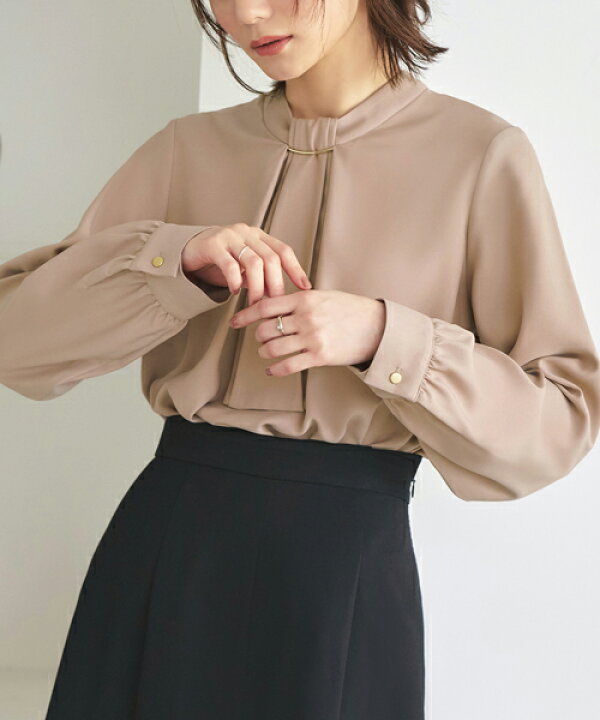 楽天市場】【洗える】レディース ボウタイブラウス トップス シャツ  