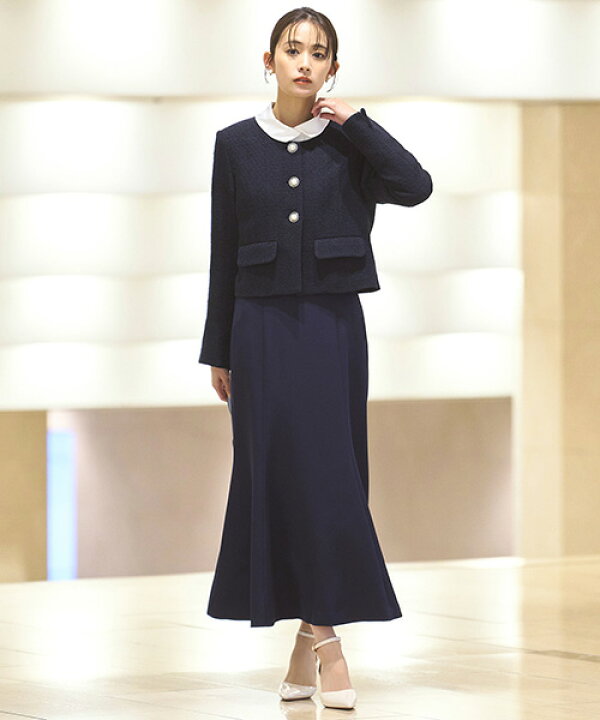 楽天市場】【ストレッチ】レディース ママスーツ スカートスーツ  