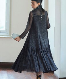 レディース パーティードレス 結婚式 オケージョンドレス お呼ばれドレス ロングワンピース シアートップス Aライン フレアスカート 上品 きれいめ 40代 30代 20代 ミセス セレモニー フォーマルドレス 披露宴 二次会 同窓会 長袖 体型カバー 透け感 マタニティ 即日発送