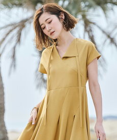 【洗える】レディース ワンピース ロングワンピ フレンチスリーブ オフィスカジュアル 仕事服 通勤 ミセス 春 夏 秋 女性 服装 上品 きれいめ 大人かわいい おしゃれ フレアスカート 黒 二の腕カバー 体型カバー シワになりにくい 即日発送 プレゼント ギフト