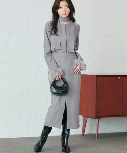 �y2way/�􂦂�/�X�g���b�`�z2025�H�~�V�� ���f�B�[�X �Z�b�g�A�b�v �X�J�[�g�X�[�c �{�E�^�C�u���E�X �i���[�X�J�[�g �I�P�[�W���� �I�t�B�X�J�W���A�� �ʋ� �d���� ��e ���� ��i ���ꂢ�� 