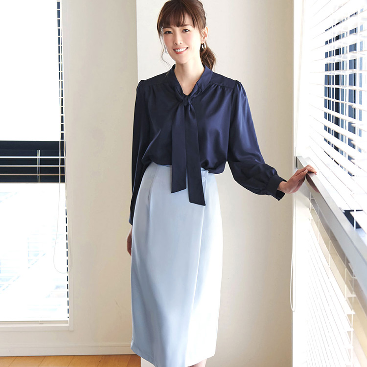 日本販売  セット スカート(2/M) BLANC&ECLARE　ブラウス(3/L) シャツ/ブラウス(半袖/袖なし)
